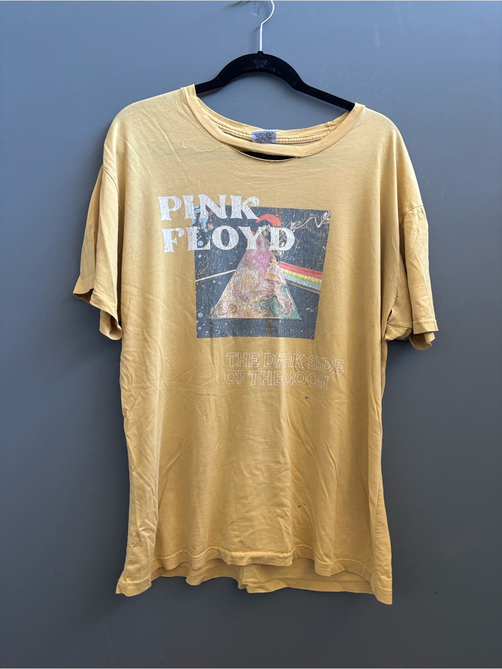 Pink Floyd 'The Dark Side of the Moon' Graphic Tee - Distressed Vintage